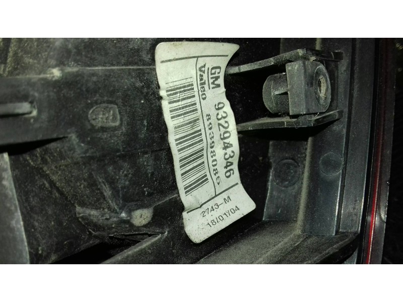 Recambio de piloto trasero derecho para opel meriva essentia referencia OEM IAM 93294346  89398085