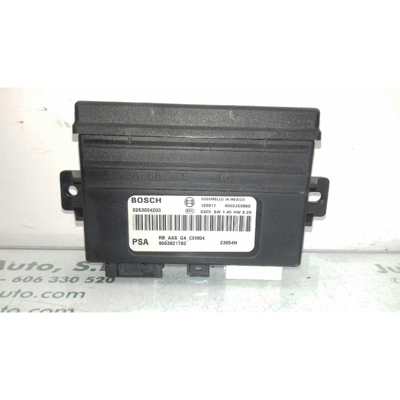 Recambio de modulo electronico para citroen c5 berlina millenium referencia OEM IAM 0263004203 PSA9663821780 APARCAMIENTO