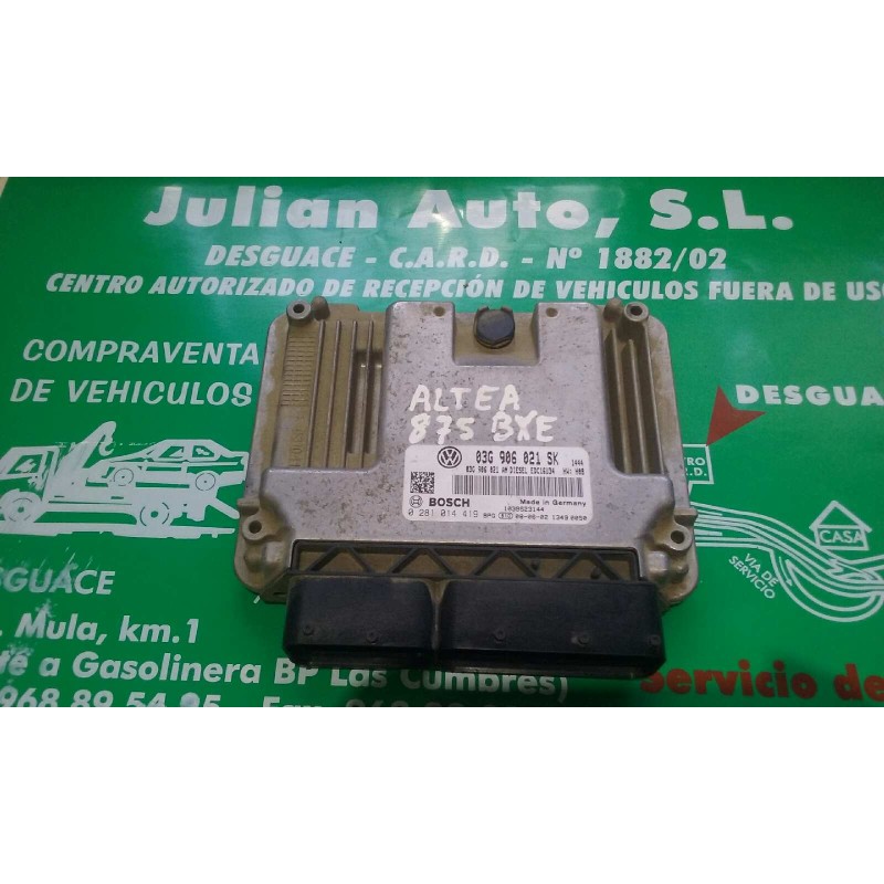 Recambio de centralita motor uce para seat altea xl (5p5) reference referencia OEM IAM 03G906021SK 0281014419 KIT - BOSCH