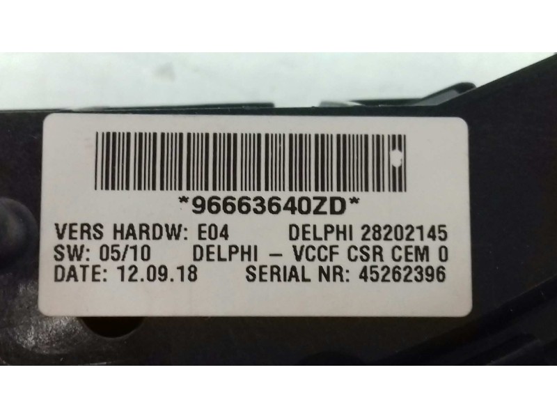 Recambio de mando multifuncion para citroen c5 berlina millenium referencia OEM IAM 96663640ZD 28202145 ANILLO