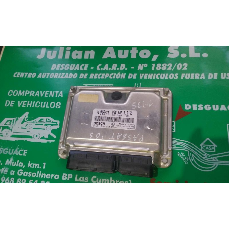 Recambio de centralita motor uce para volkswagen passat berlina (3b3) advance referencia OEM IAM 038906019GS 0281010940 KIT - BO