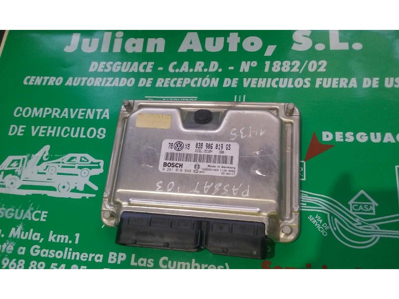 Recambio de centralita motor uce para volkswagen passat berlina (3b3) advance referencia OEM IAM 038906019GS 0281010940 KIT - BO
