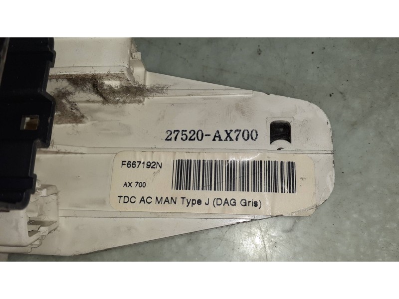 Recambio de mando calefaccion / aire acondicionado para nissan micra (k12e) acenta referencia OEM IAM 27520AX700  