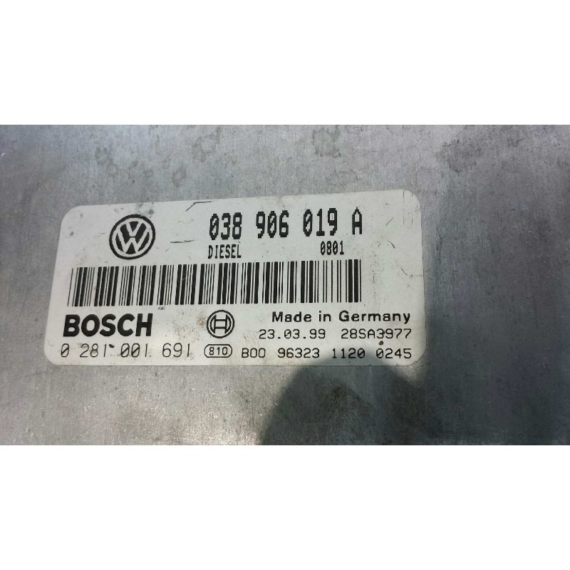 Recambio de centralita motor uce para volkswagen passat berlina (3b2) comfortline referencia OEM IAM 038906019A 0281001691 KIT -