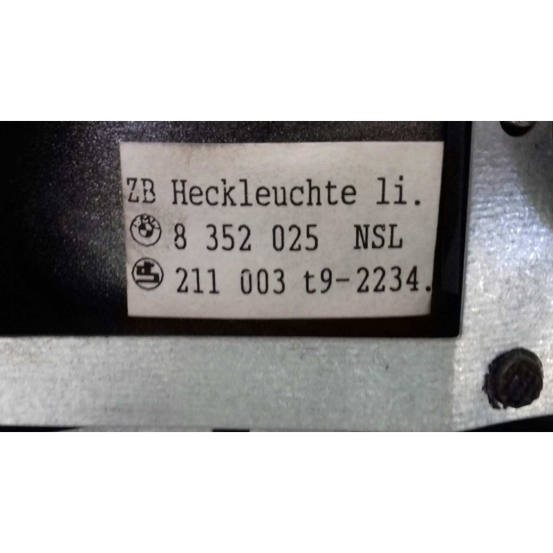 Recambio de piloto trasero izquierdo para bmw serie 7 (e38) 725tds referencia OEM IAM 8352025 8352025NSL SIN PORTALAMPARAS Recambio de piloto trasero izquierdo para bmw serie 7 (e38) 725tds referencia OEM IAM 8352025 8352025NSL SIN PORTALAMPARAS