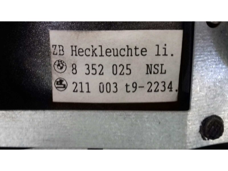 Recambio de piloto trasero izquierdo para bmw serie 7 (e38) 725tds referencia OEM IAM 8352025 8352025NSL SIN PORTALAMPARAS Recambio de piloto trasero izquierdo para bmw serie 7 (e38) 725tds referencia OEM IAM 8352025 8352025NSL SIN PORTALAMPARAS