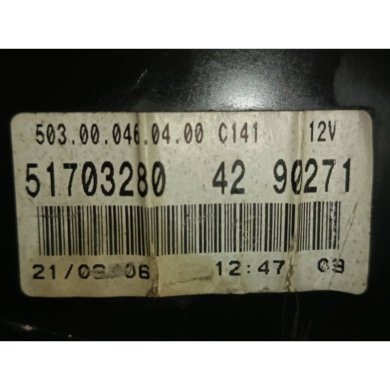 Recambio de cuadro instrumentos para fiat punto berlina (188) 1.3 jtd classic referencia OEM IAM 517032804290271 51703280 555000