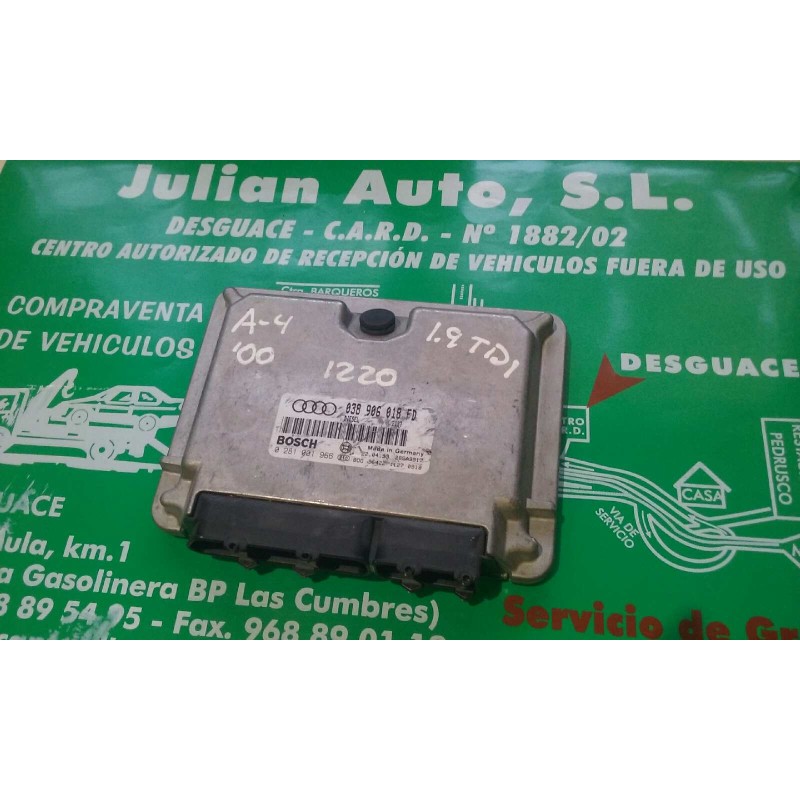 Recambio de centralita motor uce para audi a4 berlina (b5) 1.9 tdi referencia OEM IAM 038906018FD 0281001966 KIT - BOSCH