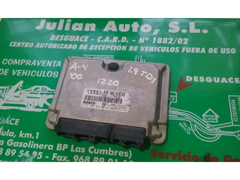 Recambio de centralita motor uce para audi a4 berlina (b5) 1.9 tdi referencia OEM IAM 038906018FD 0281001966 KIT - BOSCH