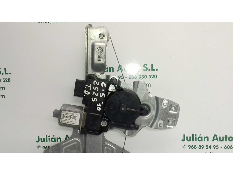 Recambio de elevalunas trasero derecho para citroen c5 berlina millenium referencia OEM IAM 0130822750 128000851 ELECTRICO