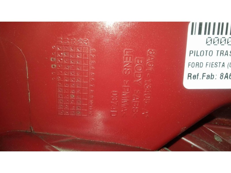 Recambio de piloto trasero izquierdo para ford fiesta (cb1) trend referencia OEM IAM 8A6113405A  