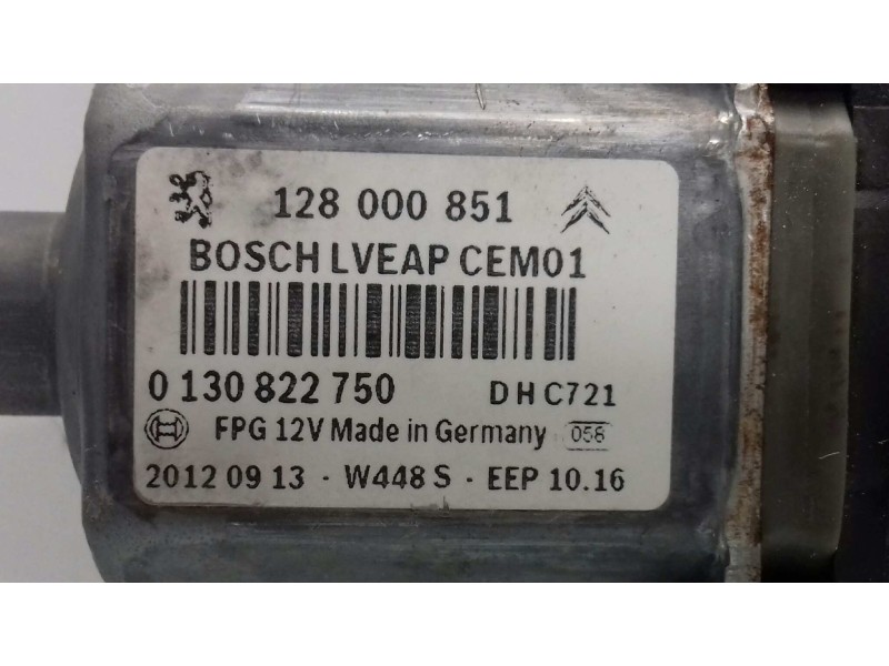 Recambio de elevalunas trasero derecho para citroen c5 berlina millenium referencia OEM IAM 0130822750 128000851 ELECTRICO