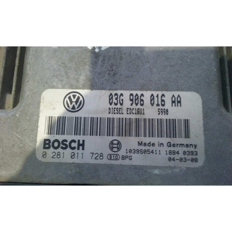 Recambio de centralita motor uce para seat altea (5p1) reference referencia OEM IAM 03G906016AA 0281011728 KIT - BOSCH
