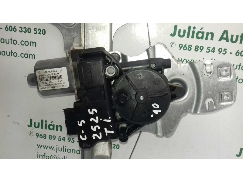 Recambio de elevalunas trasero izquierdo para citroen c5 berlina millenium referencia OEM IAM 0130822751 128000852 ELECTRICO