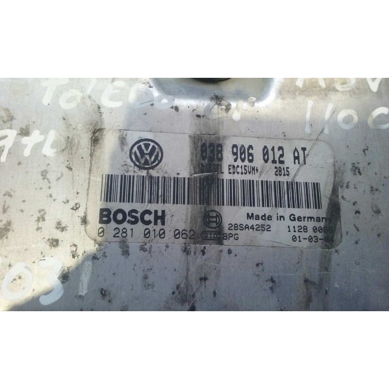 Recambio de centralita motor uce para seat toledo (1m2) stella referencia OEM IAM 038906012AT 0281010062 KIT - BOSCH