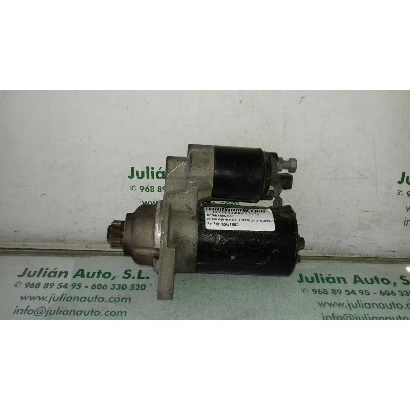 Recambio de motor arranque para volkswagen new beetle cabriolet (1y7) 2.0 referencia OEM IAM 02A911023L 0001121008 BOSCH