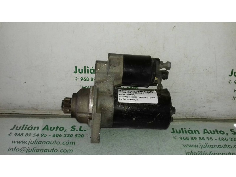 Recambio de motor arranque para volkswagen new beetle cabriolet (1y7) 2.0 referencia OEM IAM 02A911023L 0001121008 BOSCH