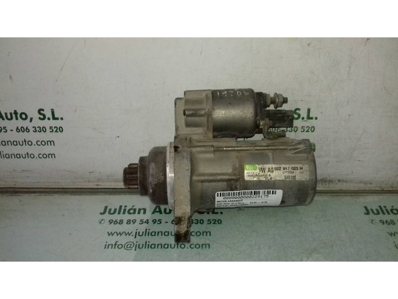 Recambio de motor arranque para seat ibiza (6l1) sport referencia OEM IAM 02Z911023H D7GS8 VALEO