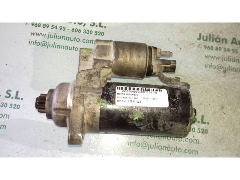 Recambio de motor arranque para seat ibiza (6l1) cool referencia OEM IAM 02T911024 0001126018 BOSCH