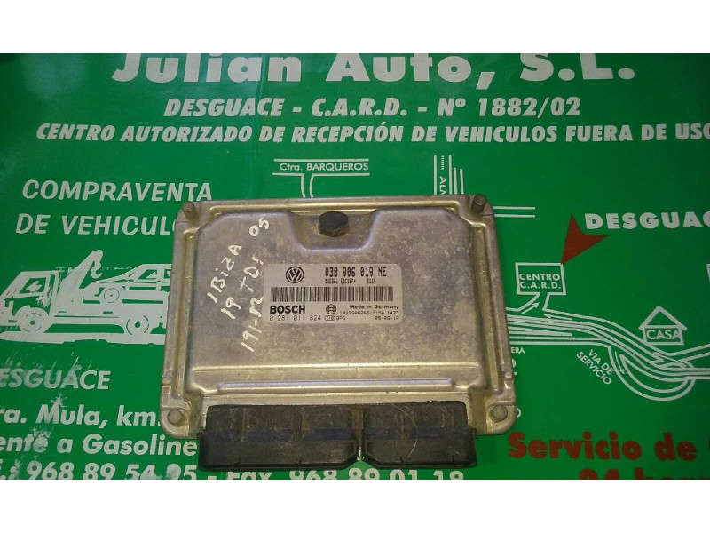 Recambio de centralita motor uce para seat ibiza (6l1) reference referencia OEM IAM 038906019NE 0281011824 KIT - BOSCH