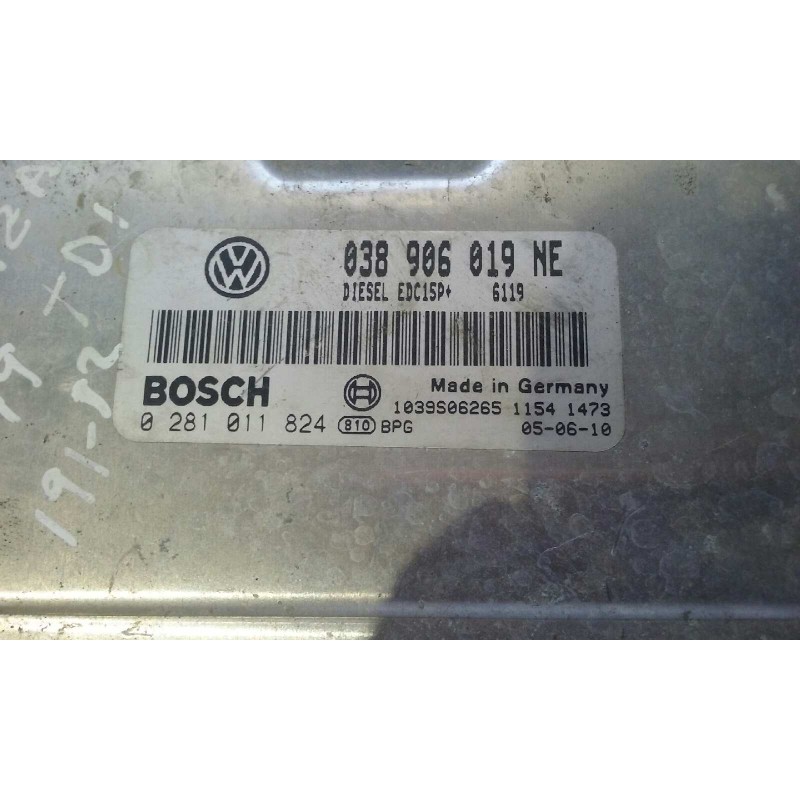 Recambio de centralita motor uce para seat ibiza (6l1) reference referencia OEM IAM 038906019NE 0281011824 KIT - BOSCH