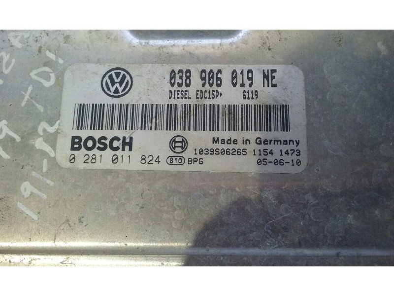 Recambio de centralita motor uce para seat ibiza (6l1) reference referencia OEM IAM 038906019NE 0281011824 KIT - BOSCH