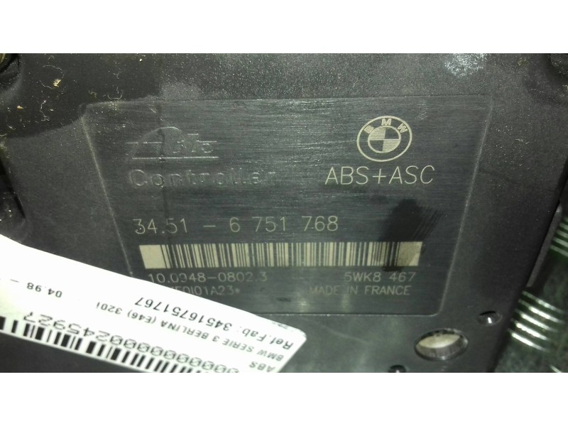 Recambio de abs para bmw serie 3 berlina (e46) 320i referencia OEM IAM 34516751767 10020804942 10094808023