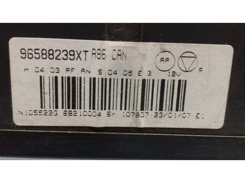 Recambio de mando climatizador para citroen c3 hdi 70 collection referencia OEM IAM 96588239XT  VALEO