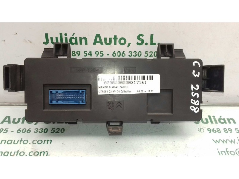 Recambio de mando climatizador para citroen c3 hdi 70 collection referencia OEM IAM 96588239XT  VALEO