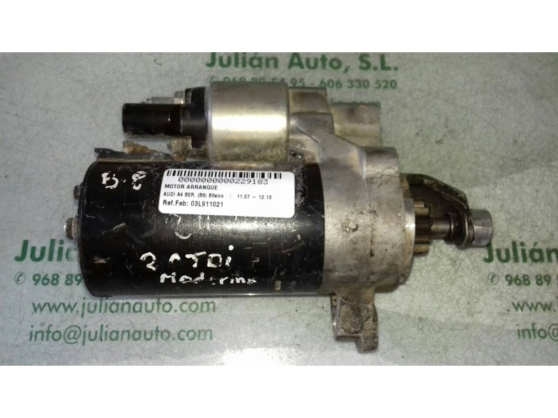 Recambio de motor arranque para audi a4 ber. (b8) básico referencia OEM IAM 03L911021 0001139019 BOSCH