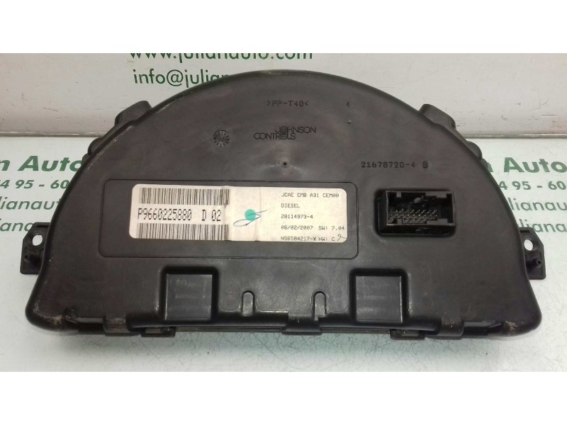 Recambio de cuadro instrumentos para citroen c3 hdi 70 collection referencia OEM IAM P9660225880D 281149734 JOHNSON CONTROLS