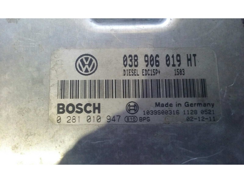 Recambio de centralita motor uce para seat cordoba berlina (6l2) fresh referencia OEM IAM 038906019HT 0281010947 KIT - BOSCH