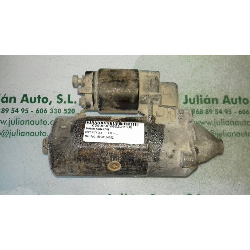 Recambio de motor arranque para seat ibiza glx referencia OEM IAM 9000334102  BOSCH