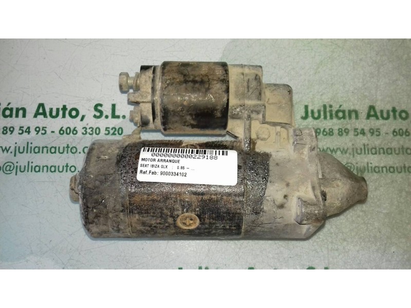 Recambio de motor arranque para seat ibiza glx referencia OEM IAM 9000334102  BOSCH