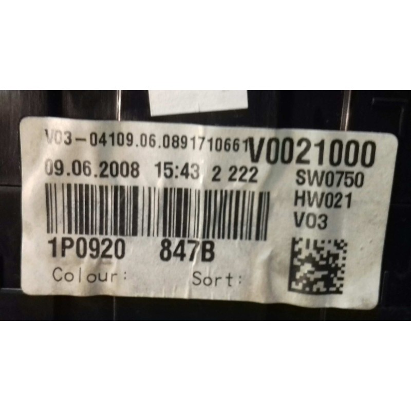 Recambio de centralita motor uce para seat leon (1p1) stylance / style referencia OEM IAM 03G906021SC 0281014422 KIT - BOSCH