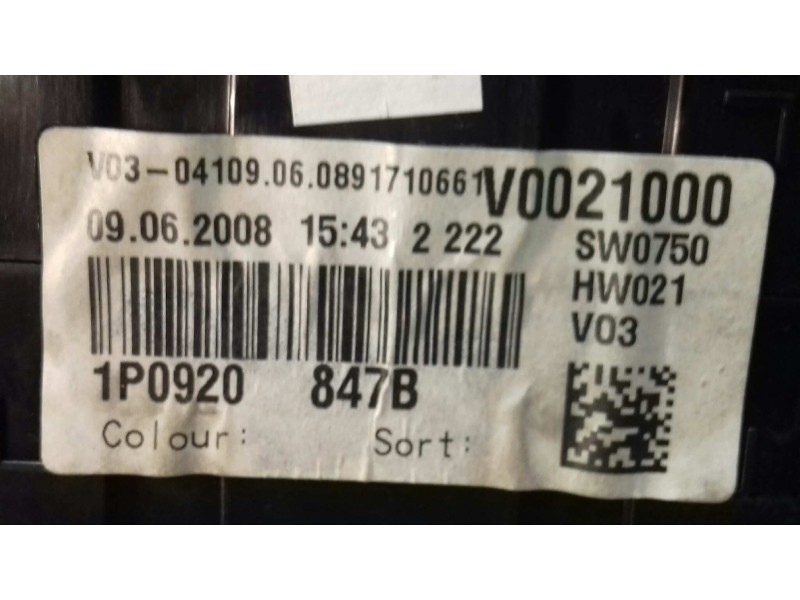 Recambio de centralita motor uce para seat leon (1p1) stylance / style referencia OEM IAM 03G906021SC 0281014422 KIT - BOSCH