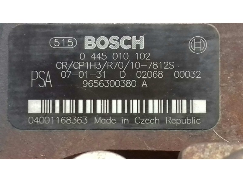 Recambio de bomba inyeccion para citroen c3 hdi 70 collection referencia OEM IAM 9656300380A 0445010102 BOSCH