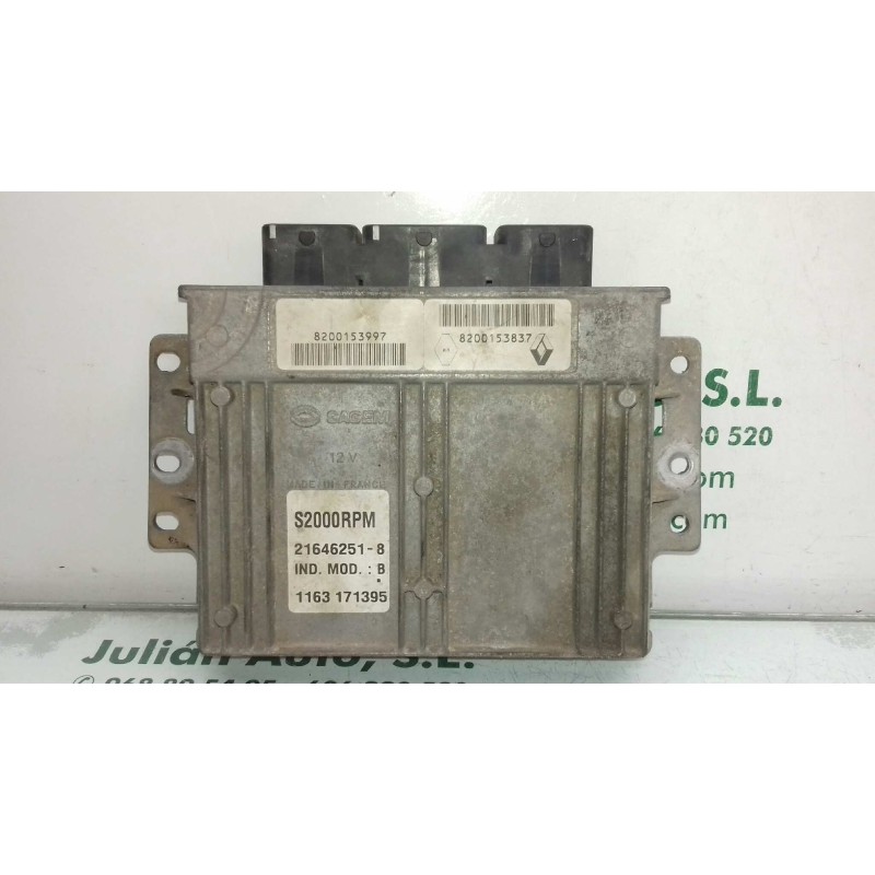 Recambio de centralita motor uce para renault laguna ii (bg0) authentique referencia OEM IAM 8200153997 216462518 SAGEM