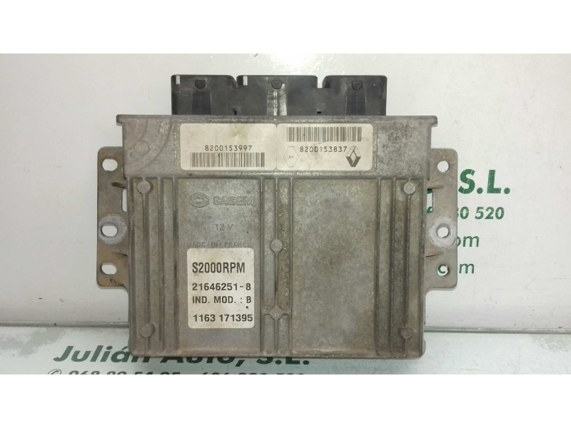 Recambio de centralita motor uce para renault laguna ii (bg0) authentique referencia OEM IAM 8200153997 216462518 SAGEM