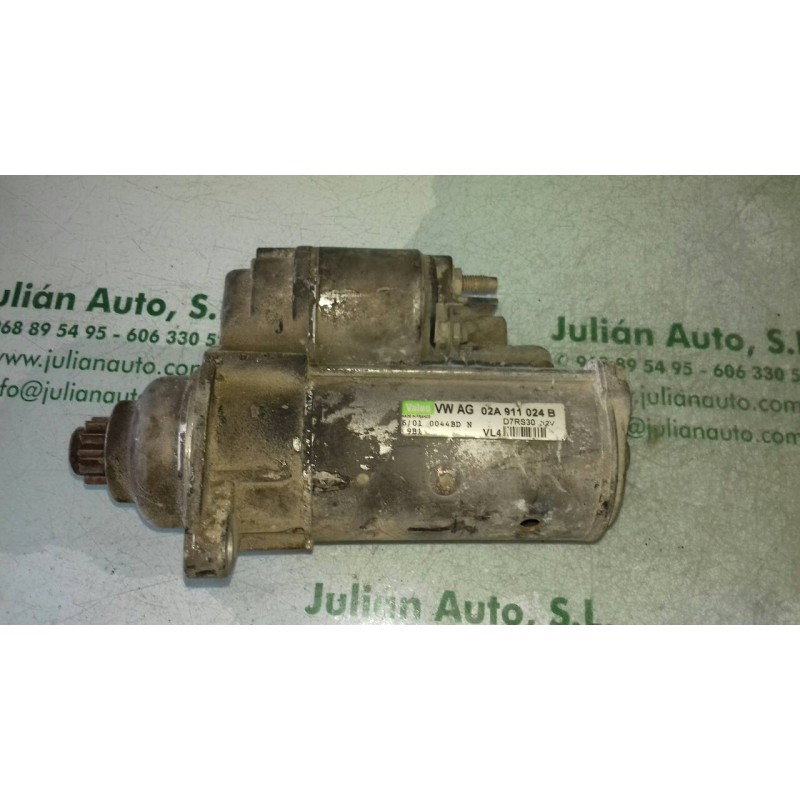 Recambio de motor arranque para audi a3 (8l) 1.9 tdi ambiente referencia OEM IAM 02A911024B D7RS30 VALEO