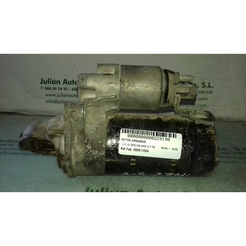 Recambio de motor arranque para audi a6 berlina (4f2) 2.7 tdi referencia OEM IAM 059911024 0001109258 BOSCH