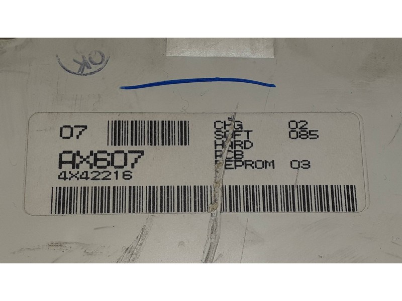 Recambio de pantalla multifuncion para nissan micra (k12e) acenta referencia OEM IAM AX607 4X42216 