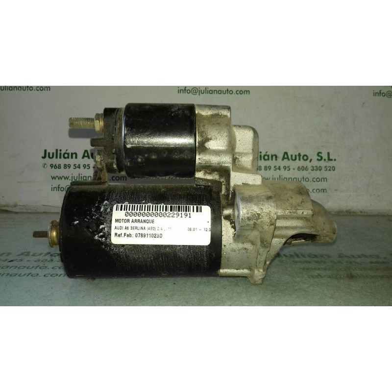 Recambio de motor arranque para audi a6 berlina (4b2) 2.4 (121kw) referencia OEM IAM 078911023D 0001108174 BOSCH