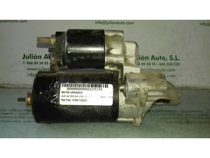 Recambio de motor arranque para audi a6 berlina (4b2) 2.4 (121kw) referencia OEM IAM 078911023D 0001108174 BOSCH