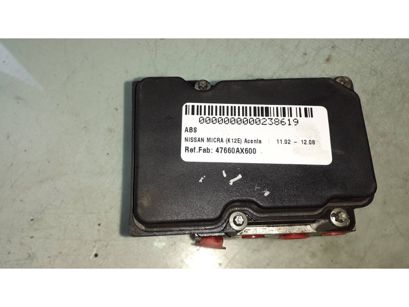 Recambio de abs para nissan micra (k12e) acenta referencia OEM IAM 47660AX600 0265231341 0265800319