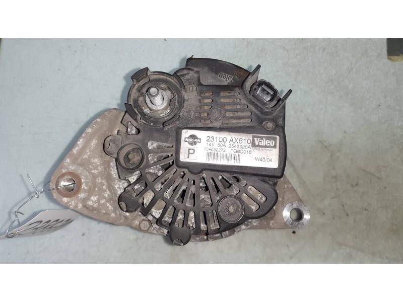 Recambio de alternador para nissan micra (k12e) acenta referencia OEM IAM 23100AX610 VALEO 80A