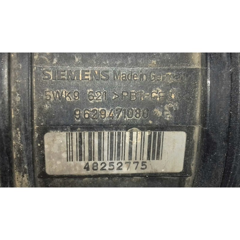 Recambio de caudalimetro para citroen berlingo 1.9 d x plus familiar referencia OEM IAM 9639471080 5WK9621 SIEMENS