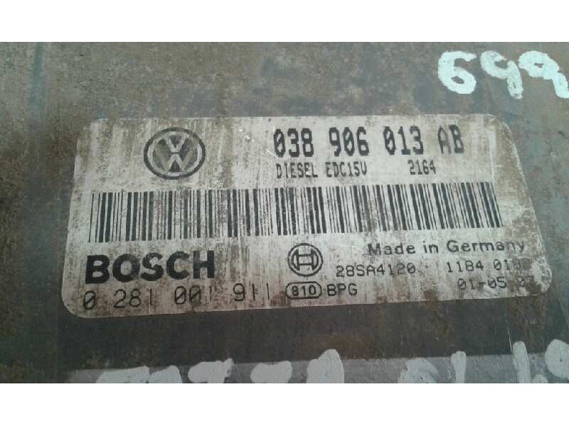 Recambio de centralita motor uce para seat ibiza (6k1) stella referencia OEM IAM 038906013AB 0281001911 KIT - BOSCH