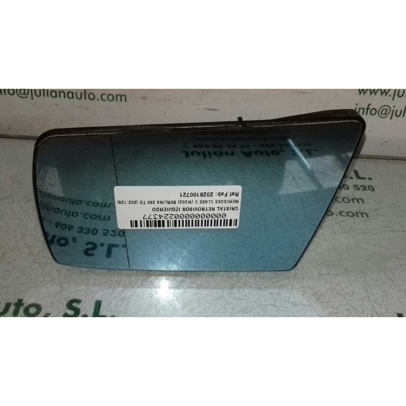 Recambio de cristal retrovisor izquierdo para mercedes-benz clase c (w202) berlina 250 td (202.128) referencia OEM IAM 202810072