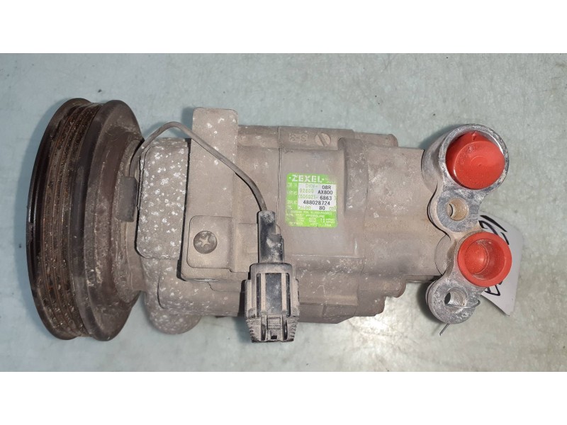 Recambio de compresor aire acondicionado para nissan micra (k12e) acenta referencia OEM IAM 92600AX800 DKV08R ZEXEL